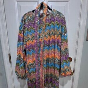 Show Me Your Mumu Multicolor Zig Zag Knit Dress – Size M